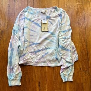 Vintage Havana Tie Dye Cropped Sweatshirt